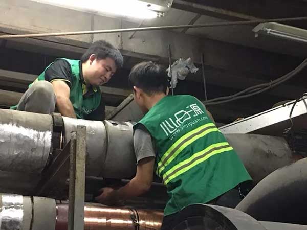 沃肯電子除垢儀安裝現(xiàn)場(chǎng)